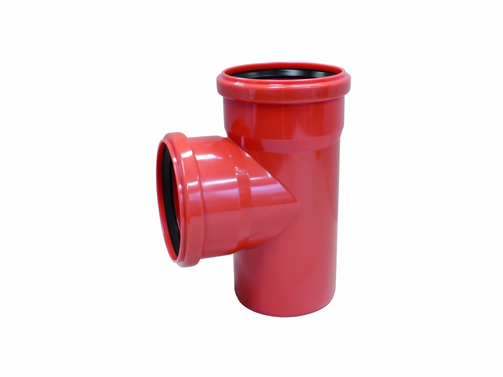 RIOOL T STUK PVC Ø110-87GR ROODBRUIN REF:6003.1111