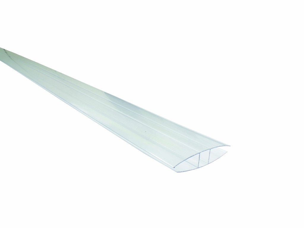 POLYCARBON.PROF. ''H'' 10MM-2M TRANSPARANT REF:MN7