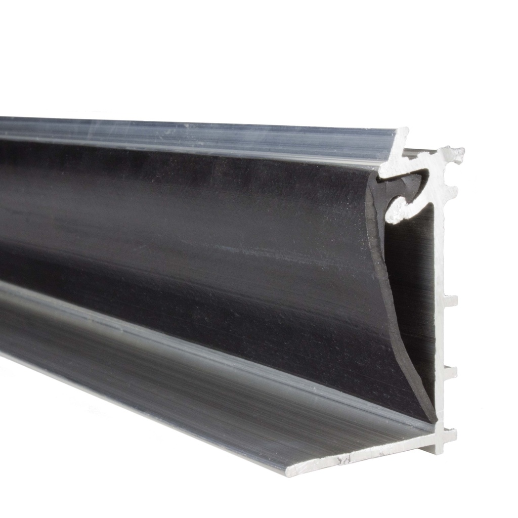 ALU-PROF/PC MUURPROF+RUBB 2.5M ZWART REF:7102.6533 SCALA