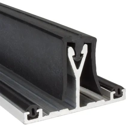 ALU-PROF/PC16 LIGGER+RUBBER 3M ZWART REF:7102.6561
