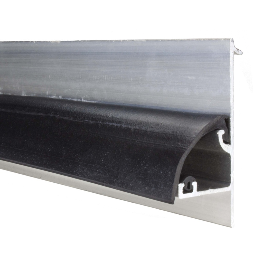 ALU-PROF/PC16 ZIJKANT+RUBB3.5M ZWART REF:7102.6582