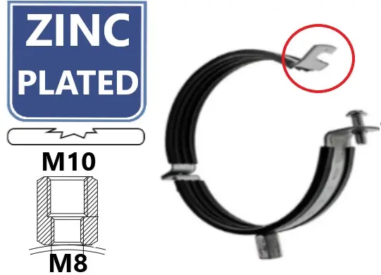 WT VENTI-CLAMP VZ-M8/M10 (25X1.5)-2 SCHR. 200MM