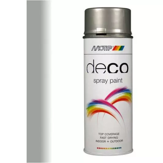 MOTIP COLOURSPRAY LAK RAL 9006 WIT ALU MET. 400 ML REF:MOT01615 MOTIP