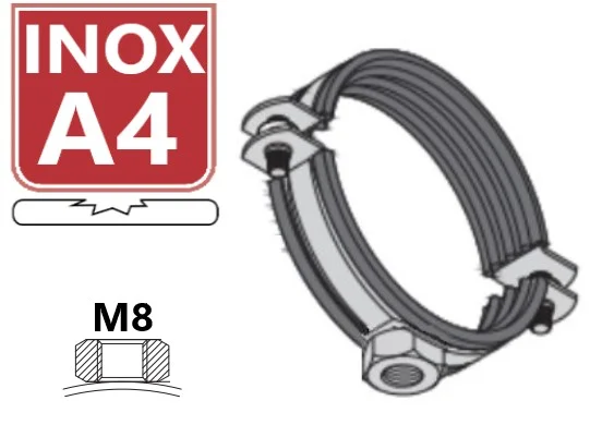 BUISBEUGEL CLASSIC A4-M8 -2 SCHR.-EPDM 60 64 (1ST) REF:IFA4SWTCE060064-E001 WEDI