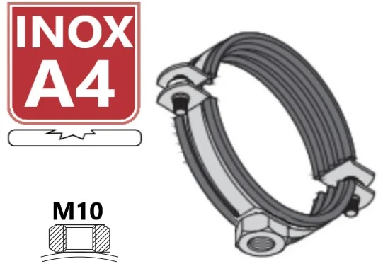 BUISBEUGEL CLASSIC A4-M10 -2 SCHR.-EPDM 72 78 (1 P