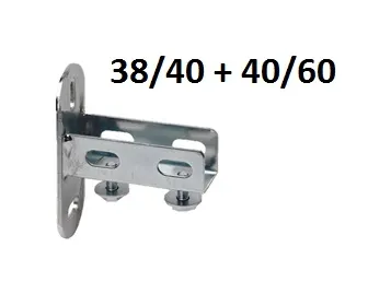 WT OPHANGPLAAT VOOR RAIL 38X40+40X60 UNIV M10 VZ 1ST