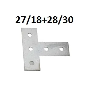 WT T-KOPPELING VOOR RAIL 27X18+28X30 L. 60+28MM VZ
