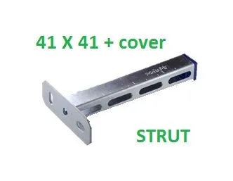 WT WANDCONSOLE-RAIL PERFO 41X41X2,5 L.300MM VZ 1ST