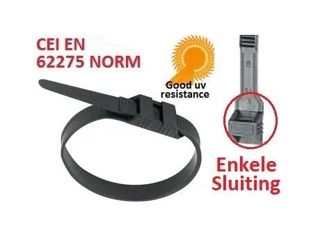 WT INSTALLATIE KABELBINDER Z-NYL. 9.00X 180 100ST REF:BCNZRWT-0900180-0100 WEDI