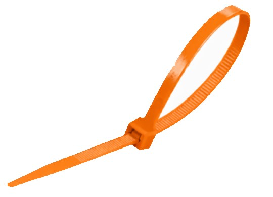 WT KABELBINDER 6.6 PA 4.80X 200 -YY-100ST-ORANJE REF:BKORRWT-0480200-0100 WEDI