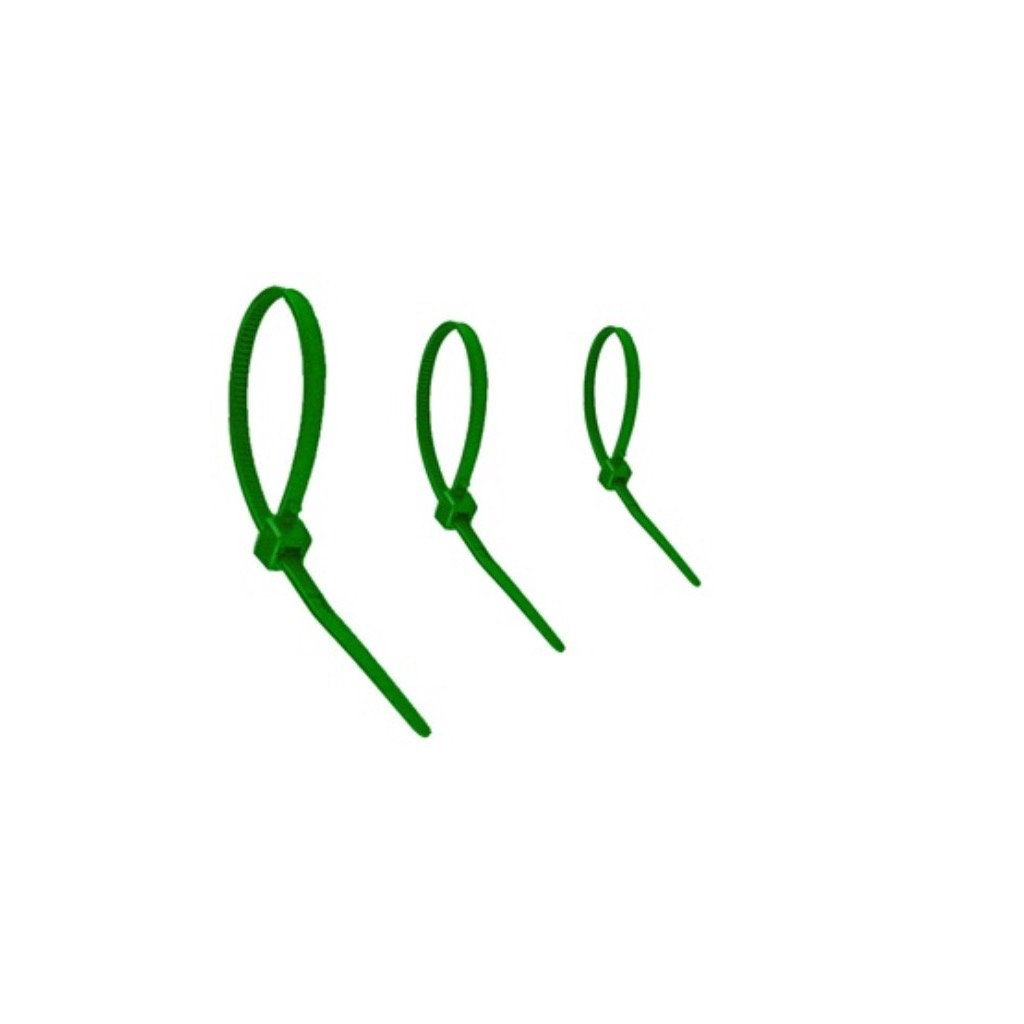 WT KABELBINDER 6.6 PA 4.80X 300 -YY-100ST-GROEN REF:BKGRRWT-0480300-0100 WEDI