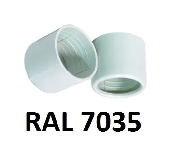 EINDTULLE IN RAL 7035 VR. RECHTE BUIS 16MM 5ST REF:JTEGSWT-7035M16-Z005 WEDI