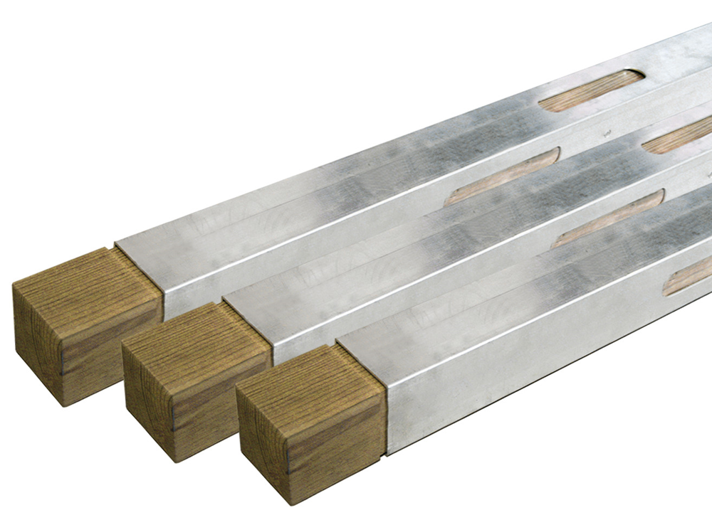 METSERPROFIEL 300CM HOUT ALU PRO WOOD PR 120300