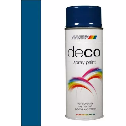 MOTIP COLORSPRAY HOOGGLANS RAL 5010 ENZIAN BLAUW 400 ML REF:MOT01634 MOTIP
