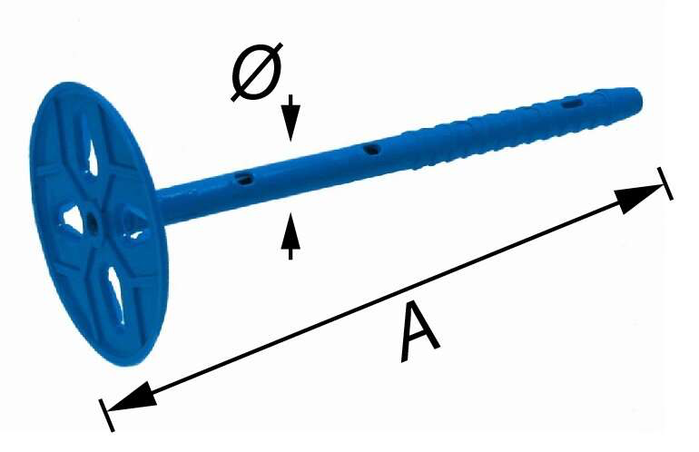 25 UNI-PERFOPLUGGEN NYLON BLAUW VR/PR 60-80MM REF:Z-3911-60