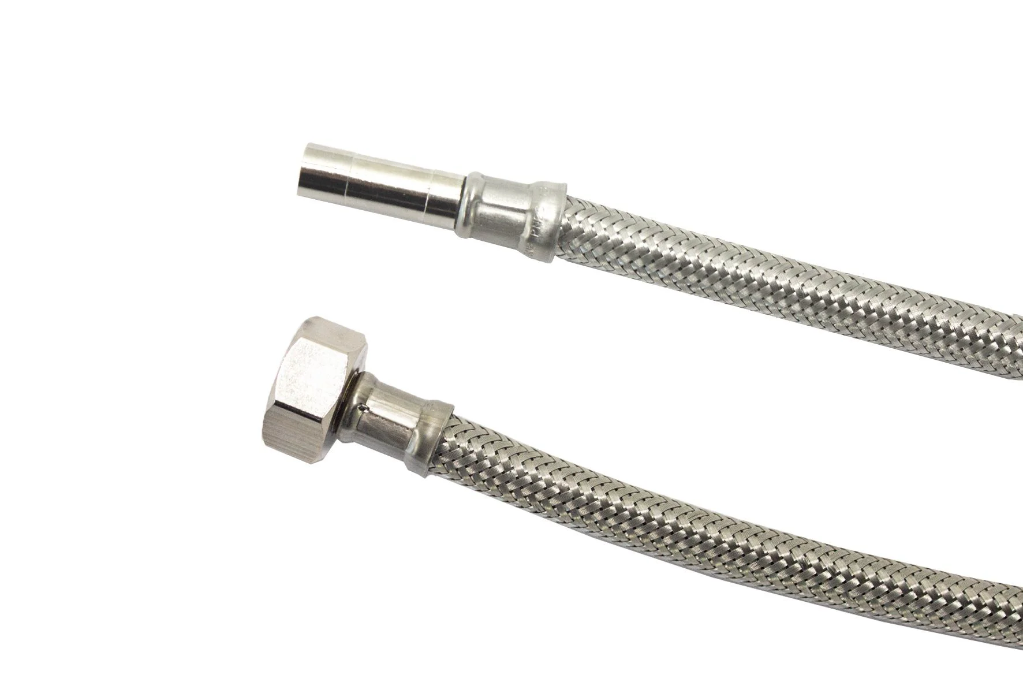 'PICK-A-FLEX EPDM DN8 INOX 1/2''F+J-10 INOX L400 R REF:B820.02.0400