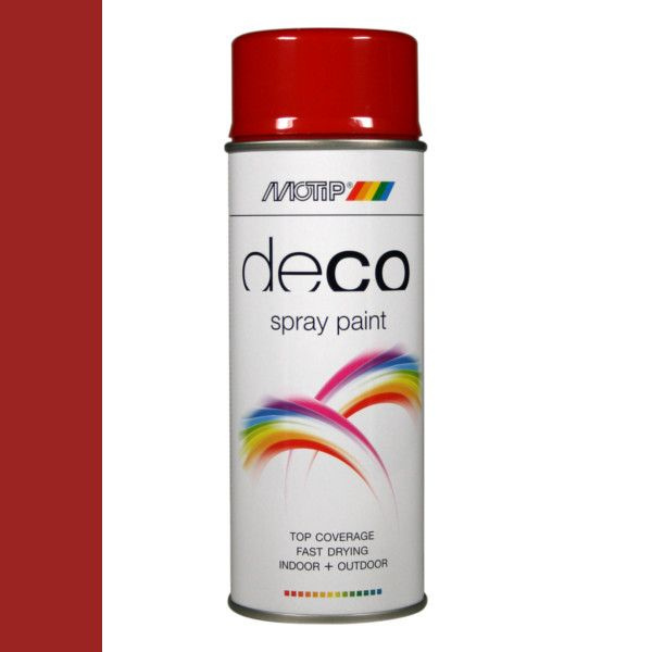 MOTIP COLORSPRAY HOOGGLANS RAL 3002 KARMIJNROOD 400 ML REF:MOT01640 MOTIP