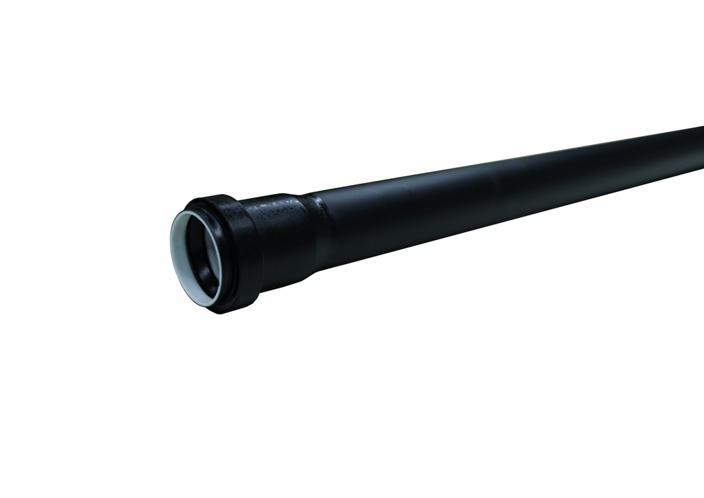 BUIS SANITAIR PP ZWART 50MM 3M REF:3203.1503