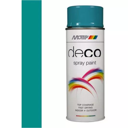MOTIP COLORSPRAY HOOGGLANS RAL 5018 TURQUOISE 400 ML REF:MOT01641 MOTIP
