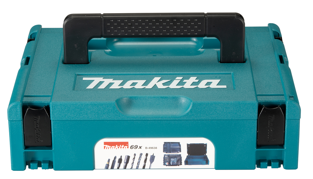 69-DELIGE BOOR- EN SCHROEFSET IN MAKPAC KOFFER REF:B-49638 MAKITA