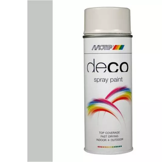MOTIP COLORSPRAY HOOGGLANS RAL 7035 LICHTGRIJS 400 ML REF:MOT01693 MOTIP