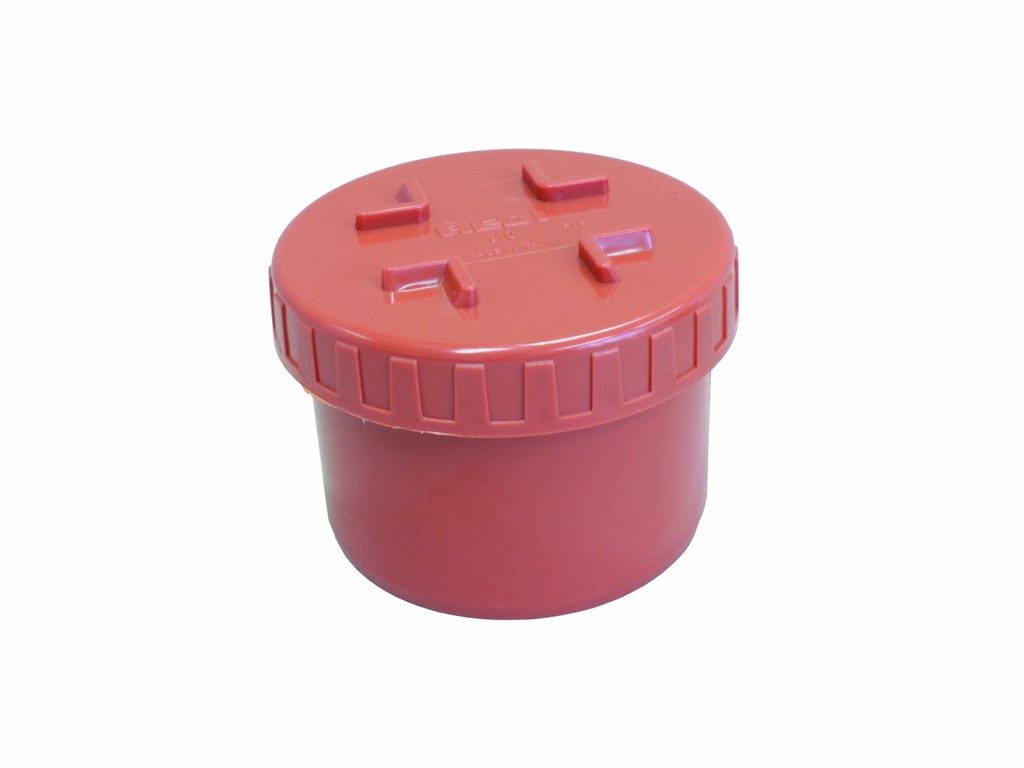 RIOOLSTOP + SCHROEFDEKSEL 125MM RB REF:6004.5125