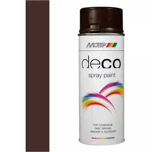 MOTIP COLORSPRAY HGGL RAL 8017 CHOCOLADE BRUIN 400 ML REF:MOT01694 MOTIP