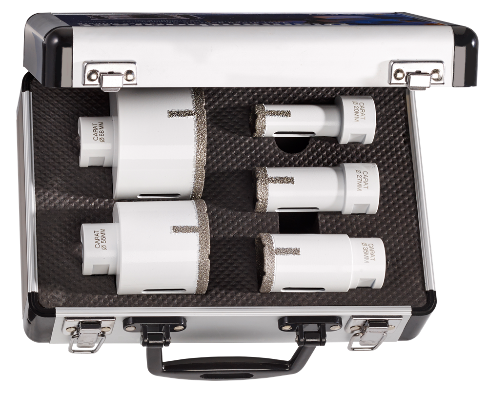BOORSET VR SLIJPMACHINE Ø20-27-35-55-68 REF:EHSSET02BE CARAT
