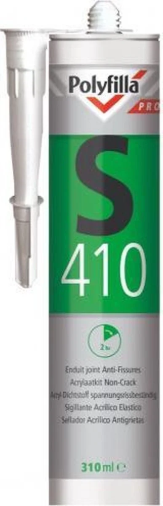 PP POLYFILLA PRO S410 ACRYLAATKIT NON-CRACK 310ML REF:PP5089626 POLYFILLA PRO