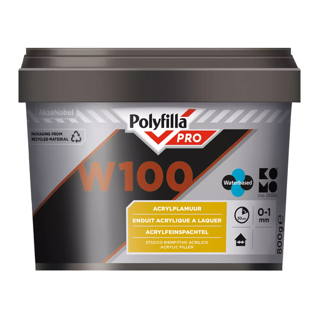 PP POLYFILLA PRO W100 800 GR ACRYLPLAMUUR REF:PP5191451 POLYFILLA PRO