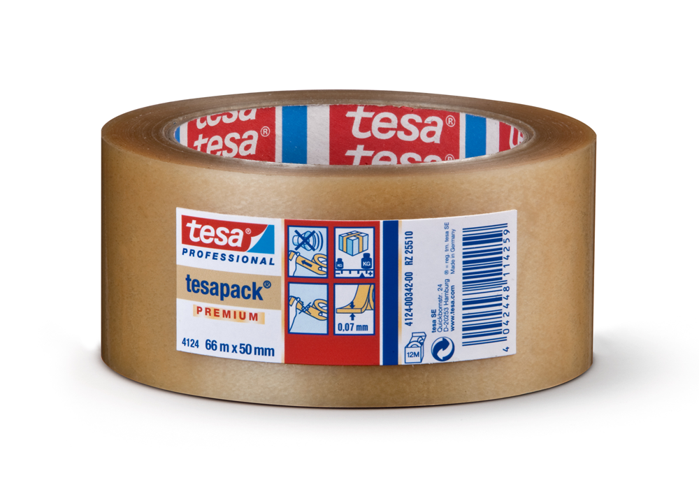 TESA TESAPACK PVC (65µM)-66M/50MM-TRANSP. REF:04124-00342-00 TESA PRO