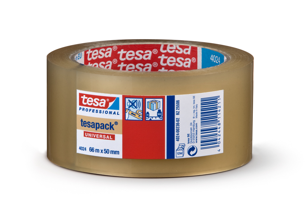 TESAPACK PP ACRYLIC SILENT(52µM)BEIGE 66MX50MM REF:04024-00236-05 TESA PRO