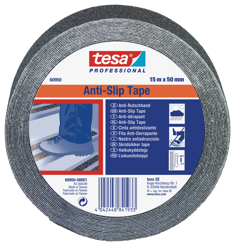 TESA ANTI SLIP TAPE ZWART 15MX50MM REF:60950-00001-02 TESA PRO