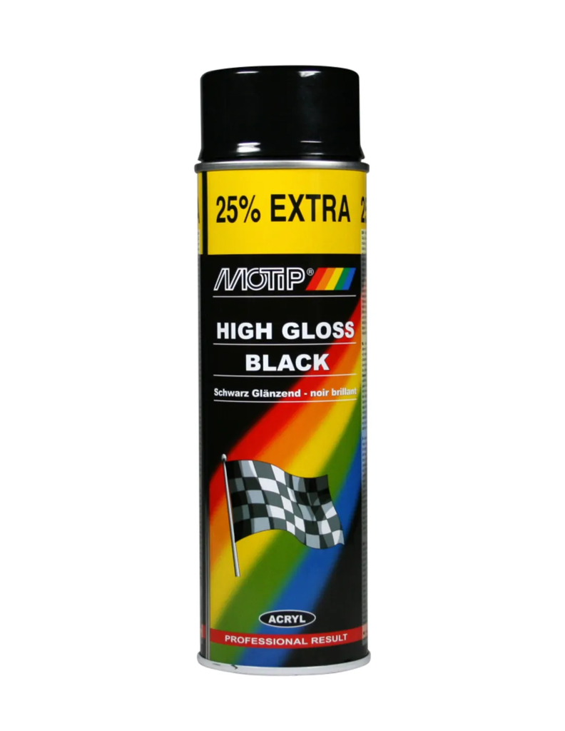 MOTIP RALLYE ZWART HOOGGLANS 500 ML REF:MOT04005 MOTIP