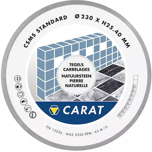 DIAMANTZAAG VOOR TEGELS CSMS-STAN. 115x22.2MM REF:CSMS110300 CARAT