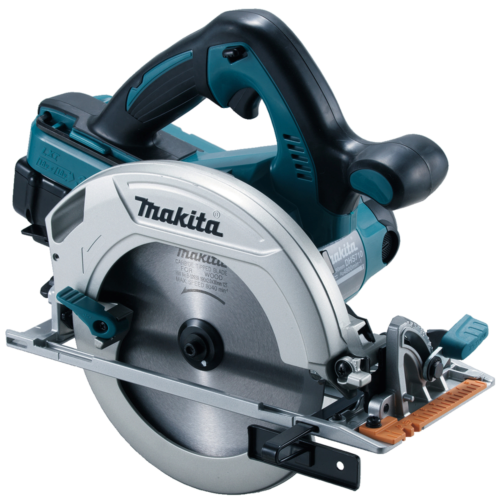 ACCU CIRKELZAAG 190MM LXT 2X18V + 2X BL1850 + 1X DC18RD + MAKPAC. REF:DHS710PT2J MAKITA