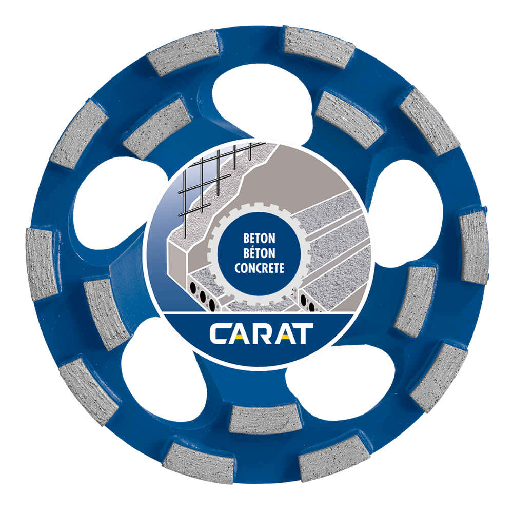 DUSTEC SLIJPKOP 125x22.2 BETON REF:CUBD1253C0 CARAT