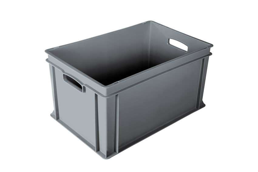 EURONORM 600X400X320 STANDAARD GESLOTEN GRIJS REF:COC-6322-050