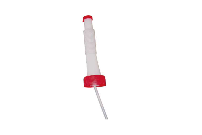 DIN 51 VERZEGELDOP+FL.UITGIETER VR JERRYCAN ROOD  REF:JCI-5104-070