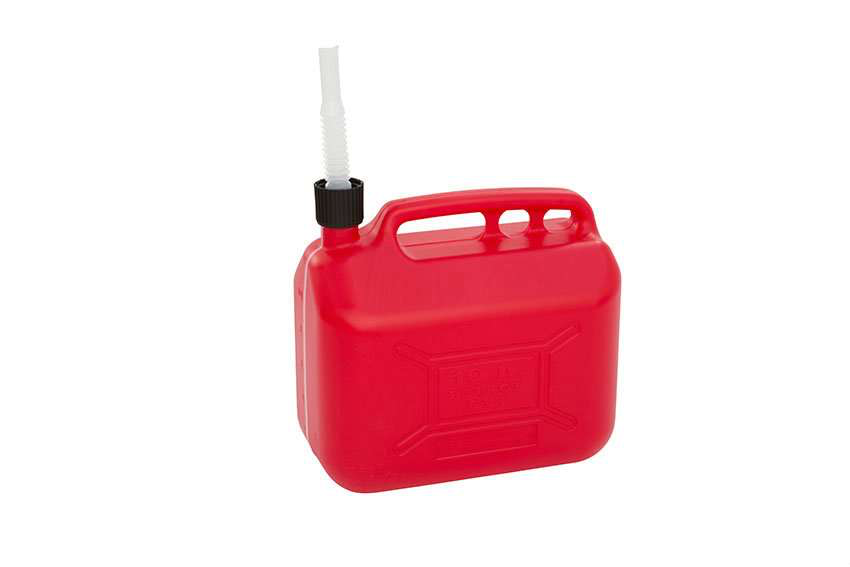 JERRYCAN VOOR BENZINE 10L UN ROOD  REF:JCP-1010-070 PLASTIBAC