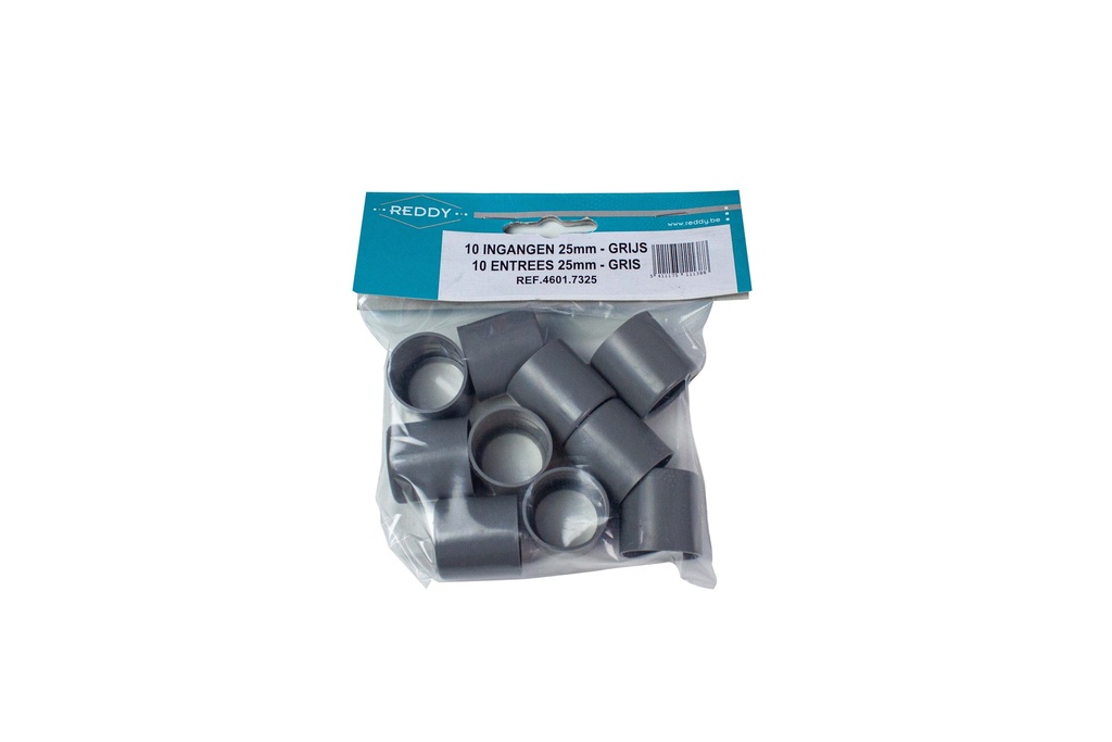 INGANG 25MM CEBEC (10ST) DONKERGRIJS REF:4601.7325