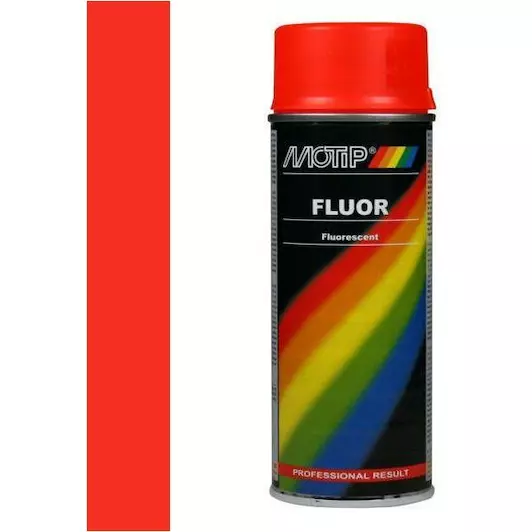 MOTIP FLUORESCERENDE LAK ROOD / ORANJE 400 ML REF:MOT04020 MOTIP