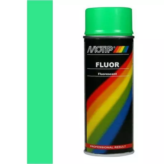 MOTIP FLUORESCERENDE LAK GROEN 400 ML REF:MOT04023 MOTIP