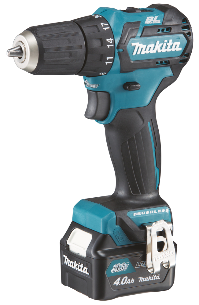 ACCU BOOR-EN SCHROEFMACHINE CXT 10,8 V 10 MM + 2 X BL1040B+1 X DC10SA + MAKPAC REF:DF332DSMJ MAKITA