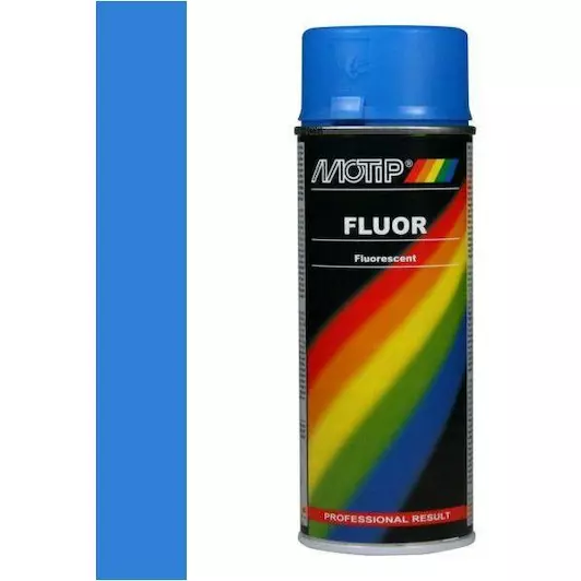MOTIP FLUORESCERENDE LAK BLAUW 400 ML REF:MOT04024 MOTIP