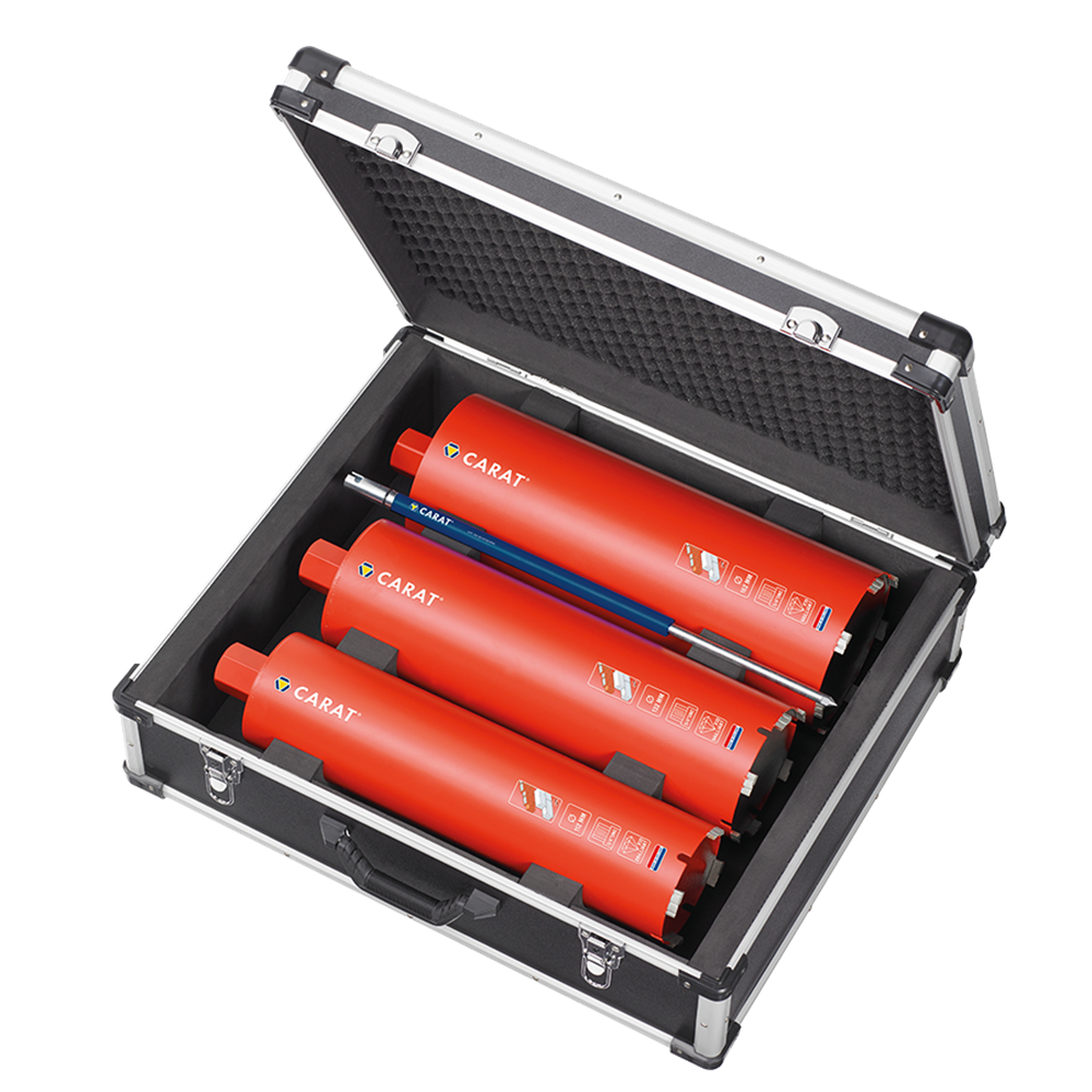 BOORSET Ø112-132-162X420X5/4'' UNC + CENTREERPEN REF:HDNLSET010 CARAT