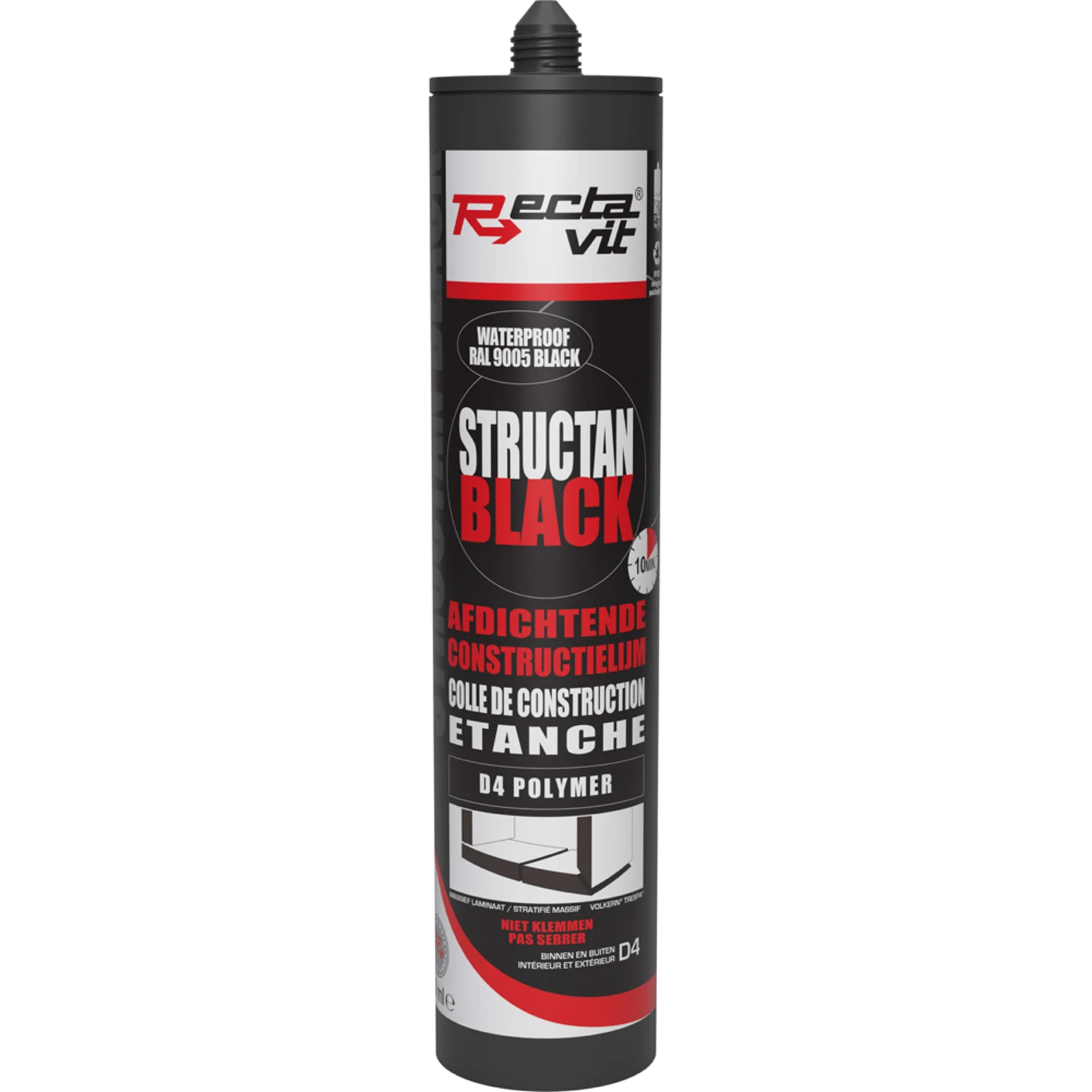 STRUCTAN BLACK 290ML REF:131619 RECTAVIT