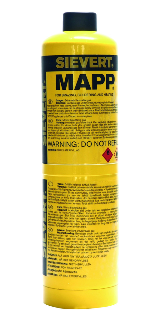 WEGWERPFLES GASPATROON MET MAPP GAS REF:222183 SIEVERT