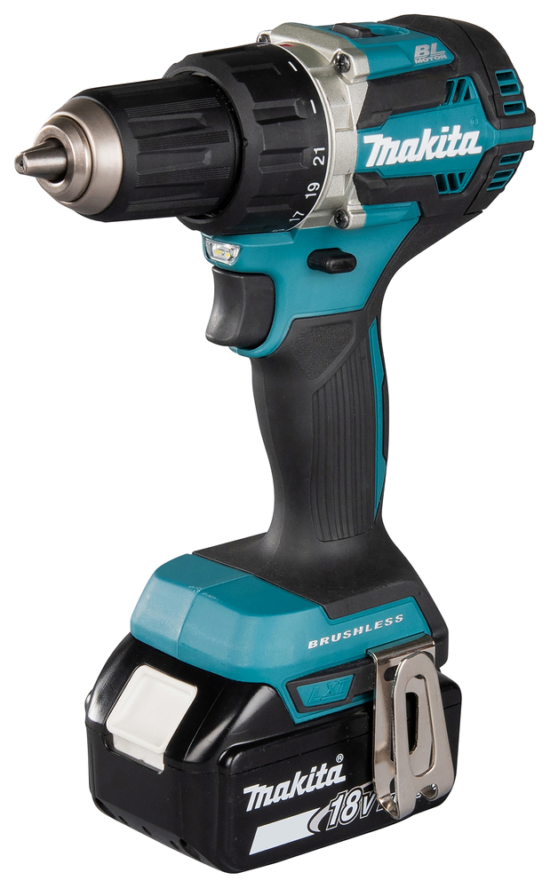 ACCU BOOR-EN SCHROEFMACHINE 13 MM LXT 18 V + 3 X BL1850 + 1 X DC18RC + MAKPAC REF:DDF484RT3J MAKITA