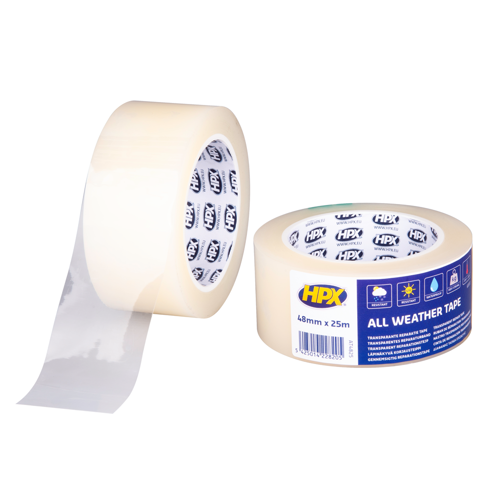 AT4825 ALL WEATHER TAPE TRANSPARANT 48MM X 25M REF:HPXAT4825 HPX